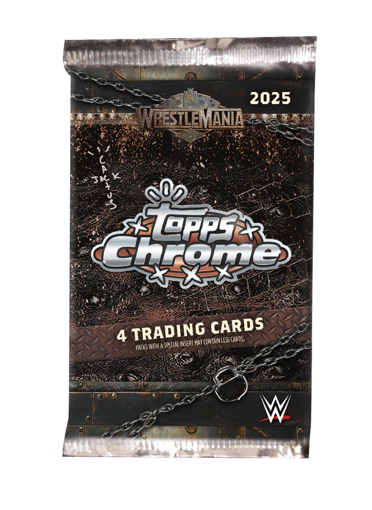 2025 TOPPS CHROME WWE CACTUS JACK X WRESTLEMANIA BOX - Image 2