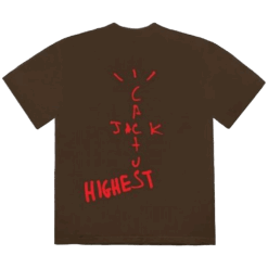 JORDAN CACTUS JACK HIGHEST T SHIRT BROWN